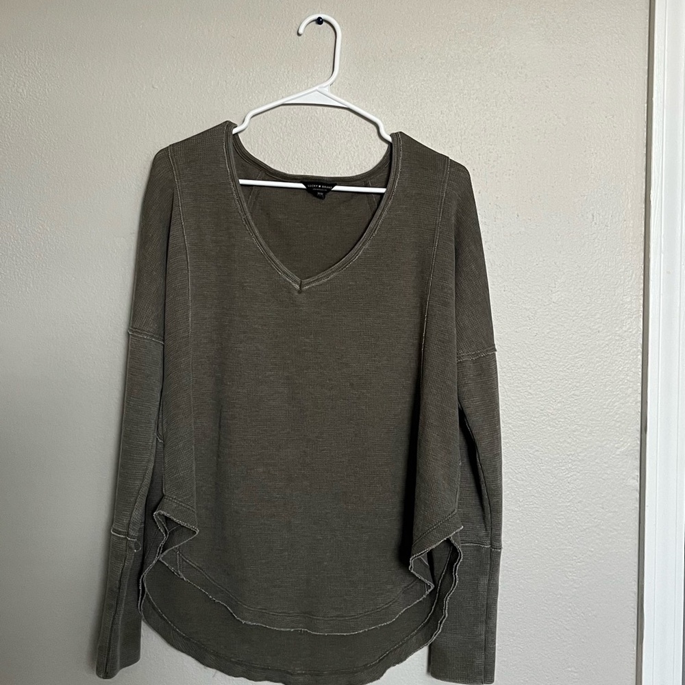 Lucky Brand V neck long sleeve